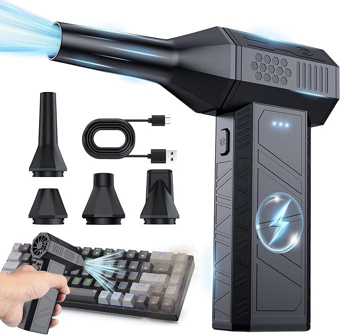 Cordless Compressed Air Duster - Brushless Motor - Rechargeable - 3 Speed - Item #8838 image