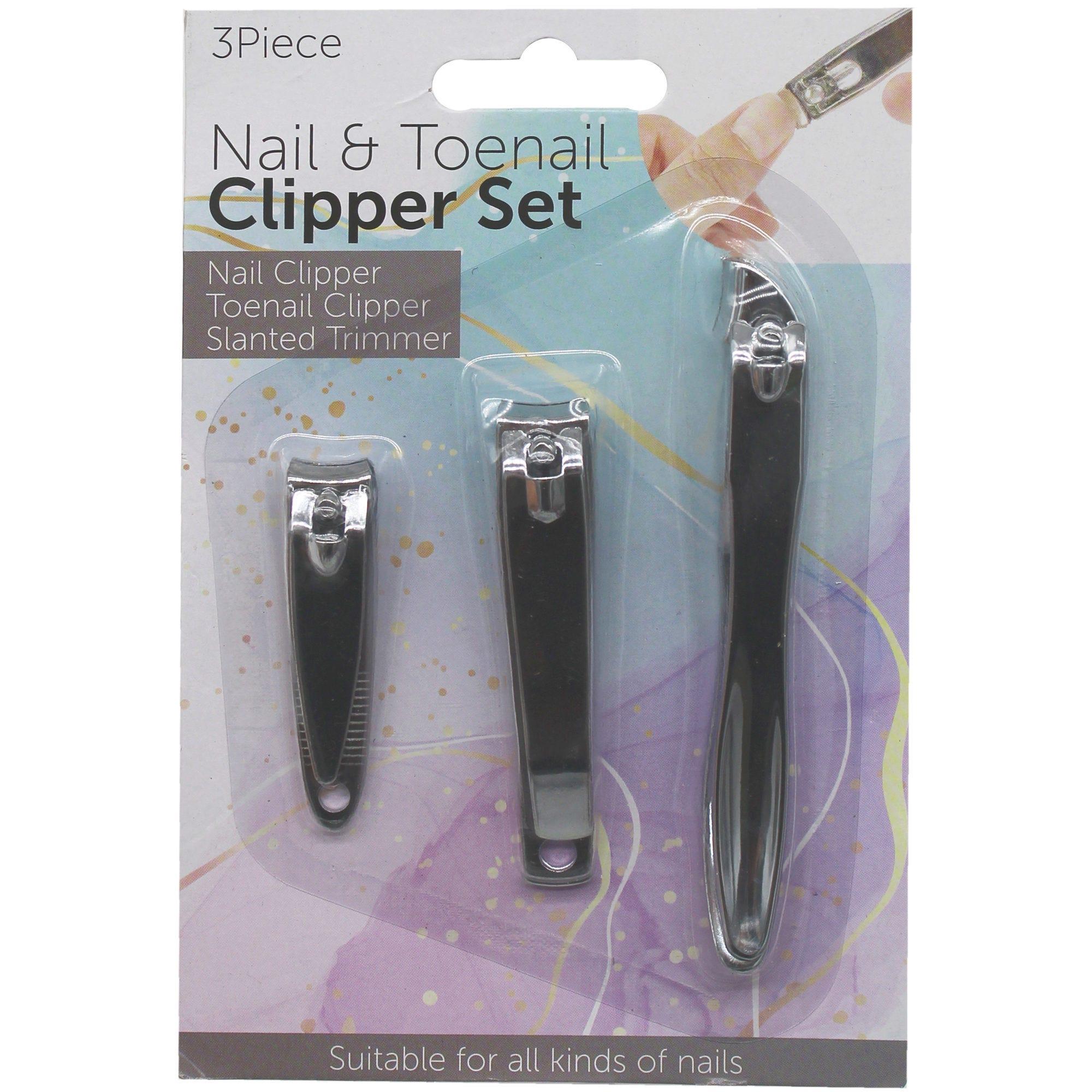 3 Piece Fingernail Clipper Tool Set image