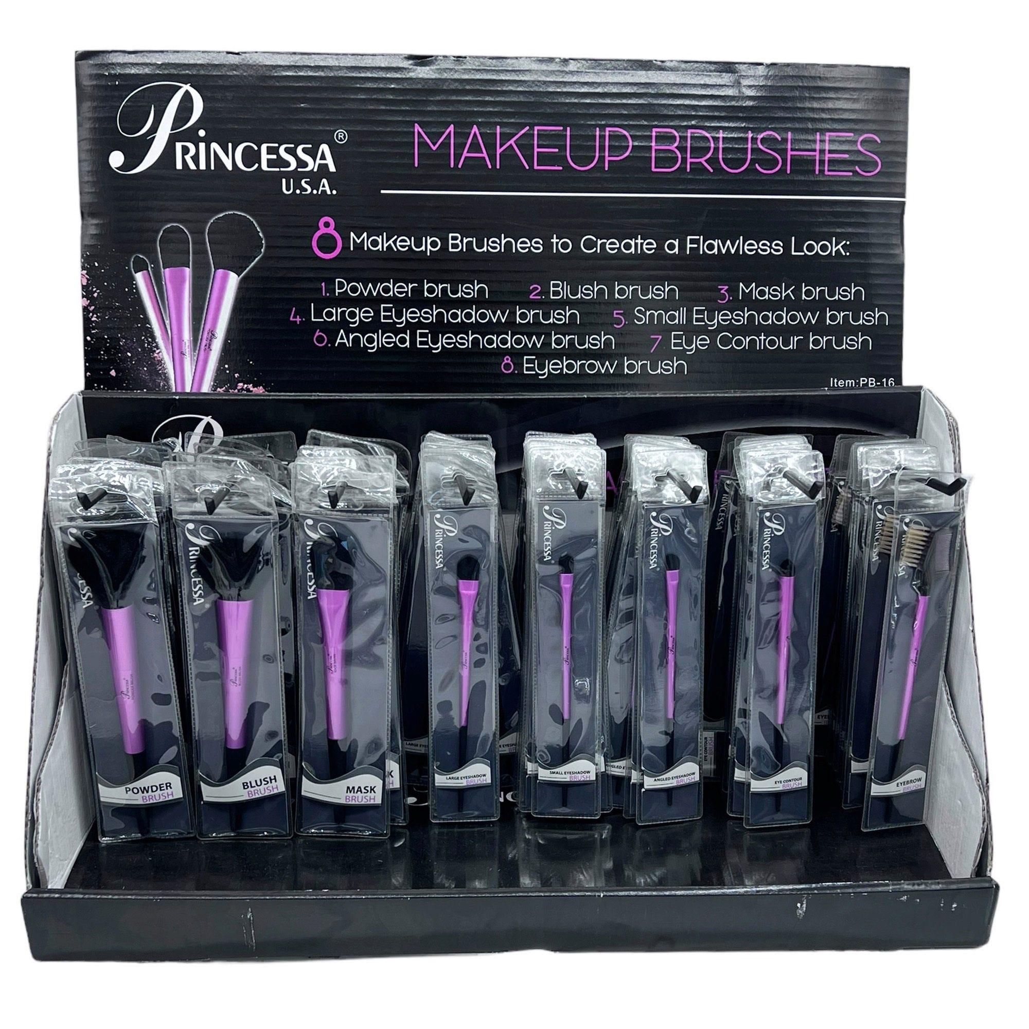 Princessa Makeup Brushes In Countertop Display image