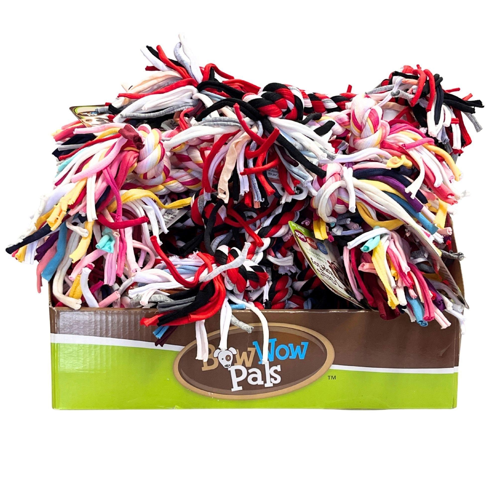 12" T-Shirt Rope Dog Pull Toy in PDQ Display image