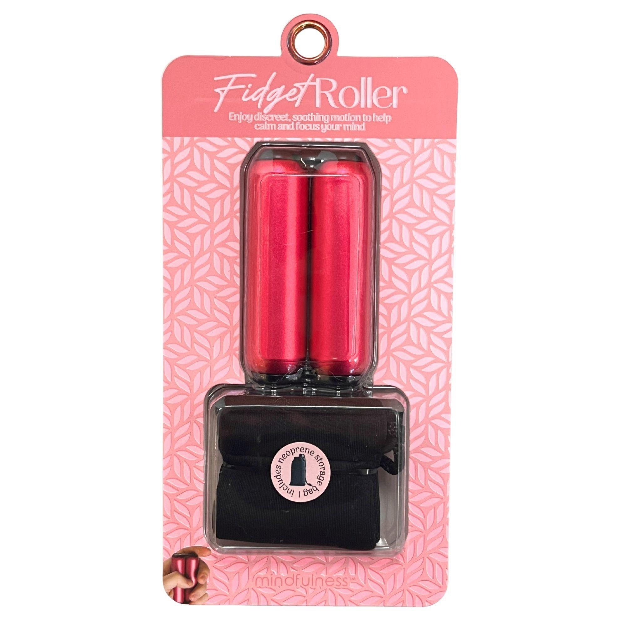 Mindfulness Pink Fidget Roller with Storage Bag image
