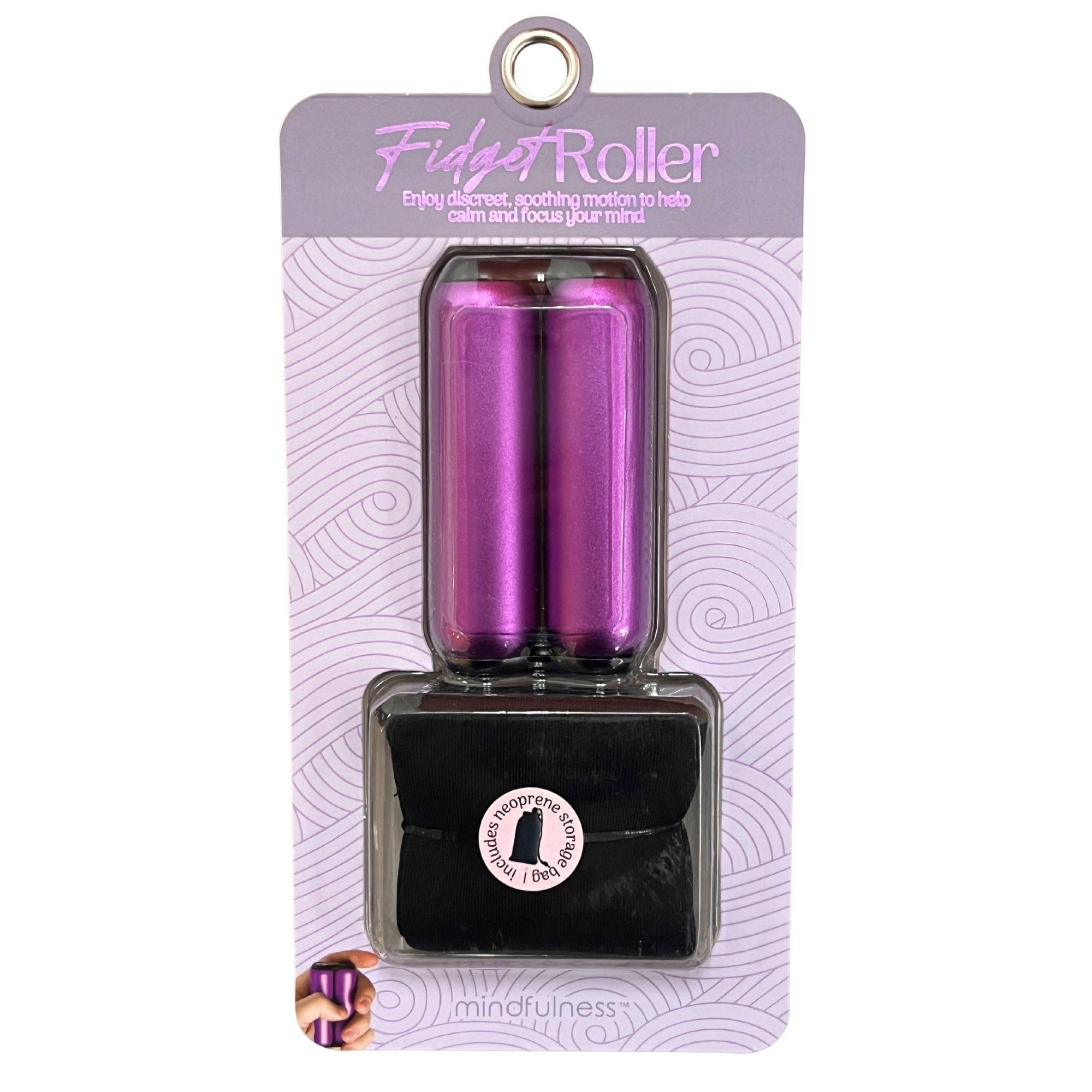 Mindfulness Purple Fidget Roller with Storage Bag image