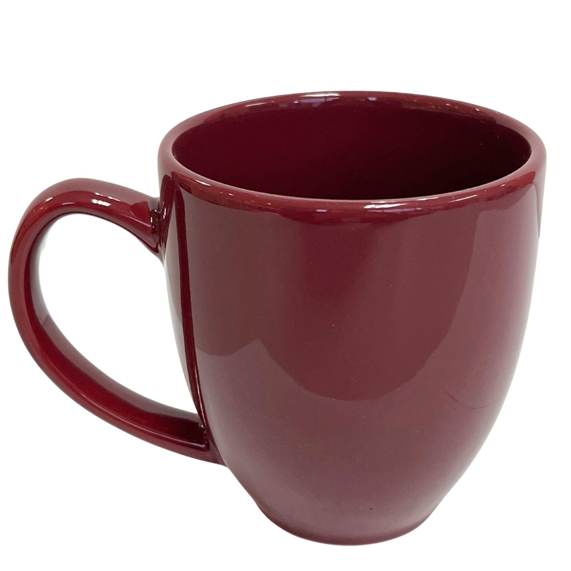 16oz Maroon Bistro Ceramic Mug image