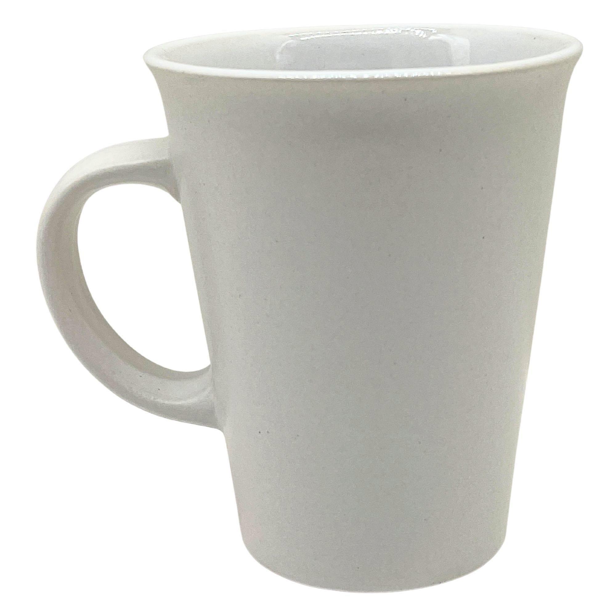 14 oz White Matte Ceramic Coffee Mug image
