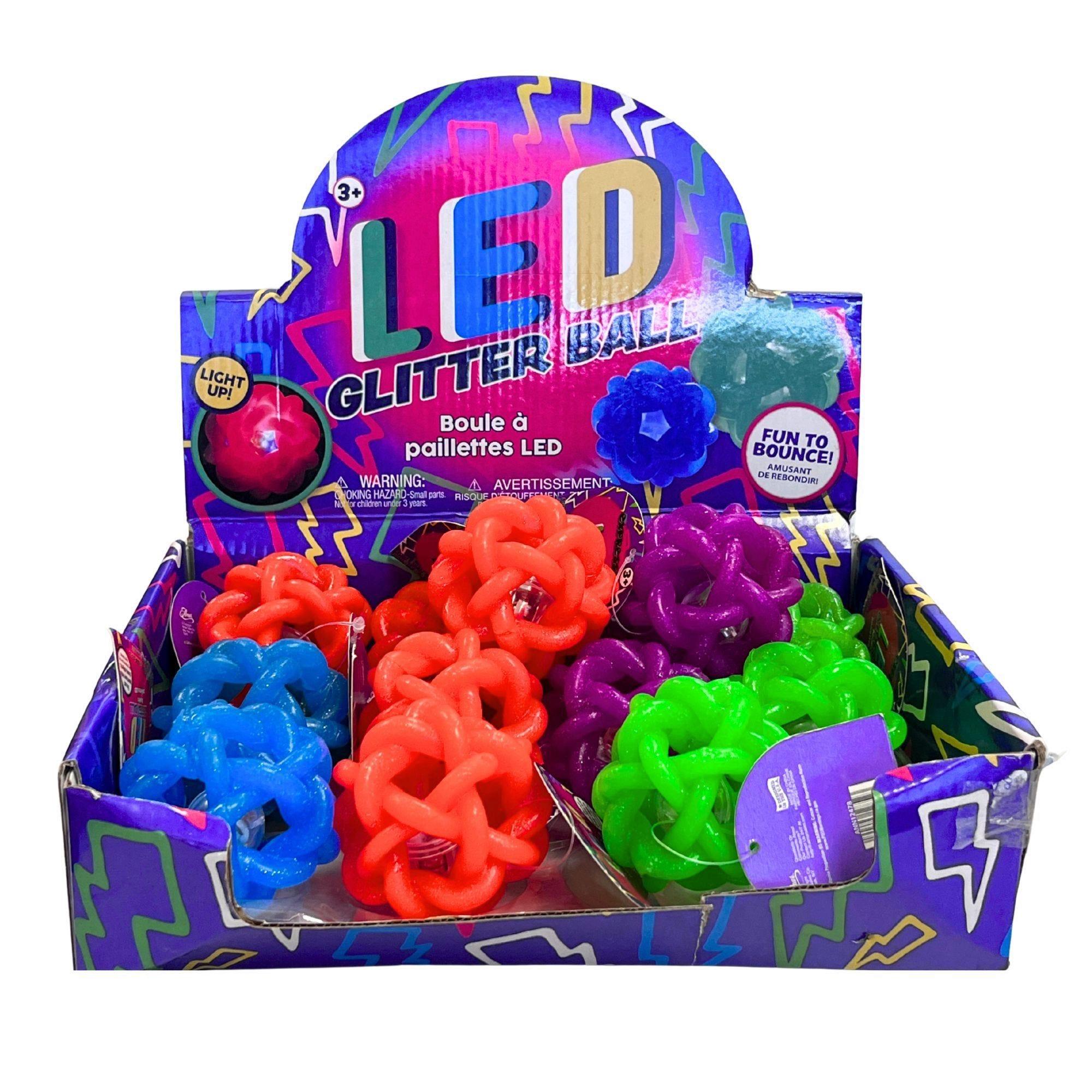 LED Light Up Glitter Balls in Countertop Display image