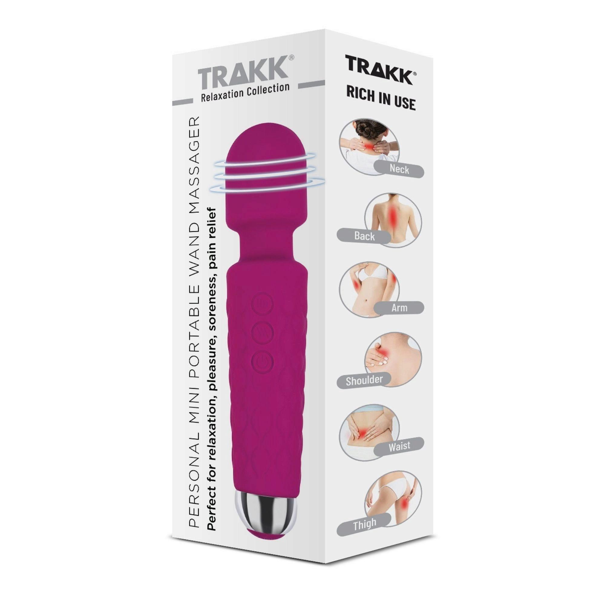 TRAKK Personal Mini Portable Wand Massager in Pink image