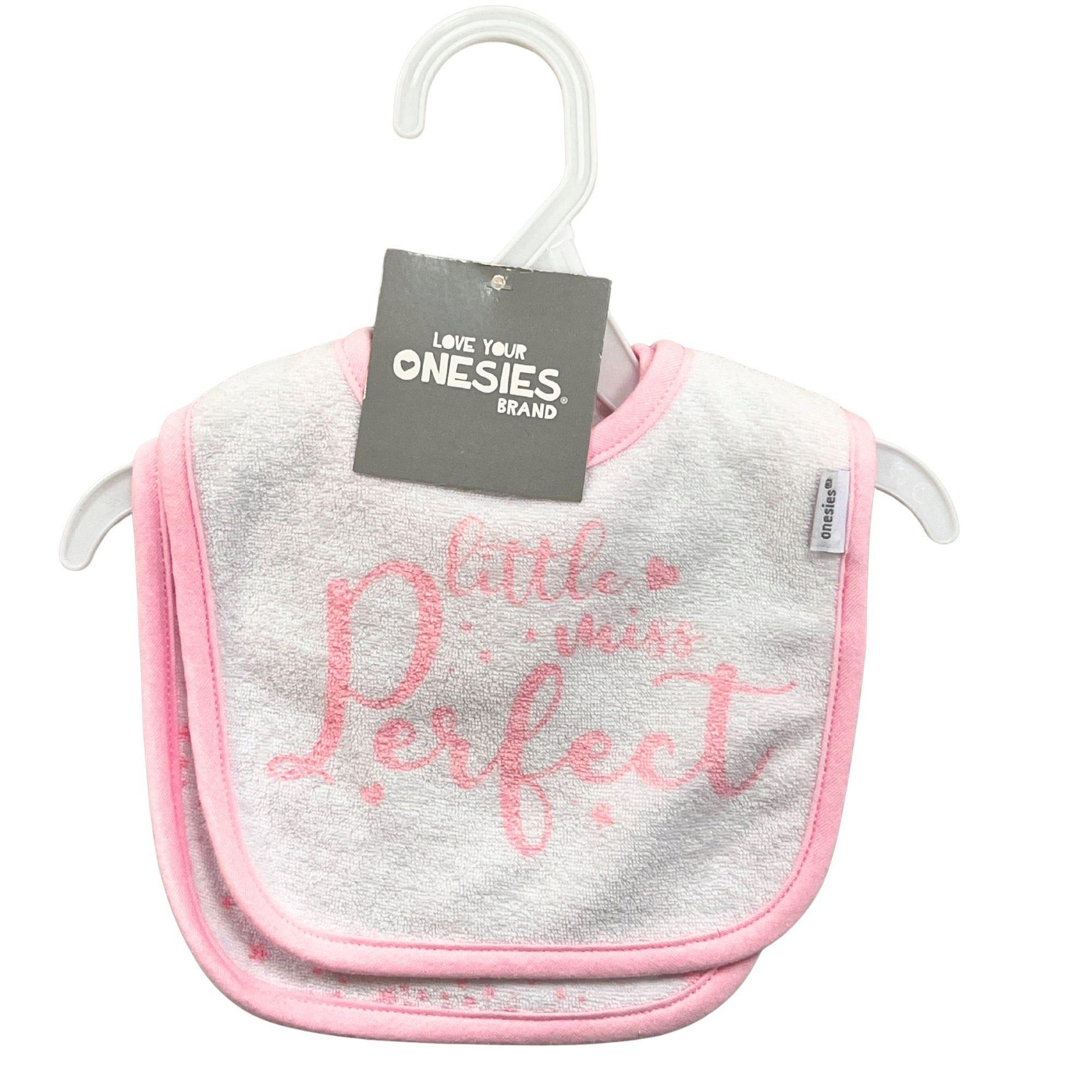 Gerber Childrenswear 2 Pack Pink and White Bibs image