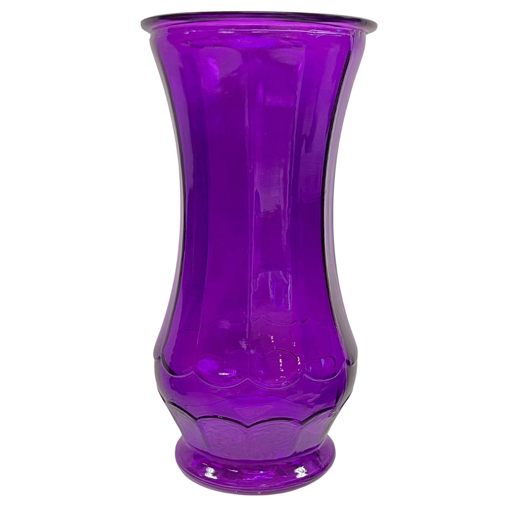 9.5� x 4.75� Purple CLC Glass Vase image