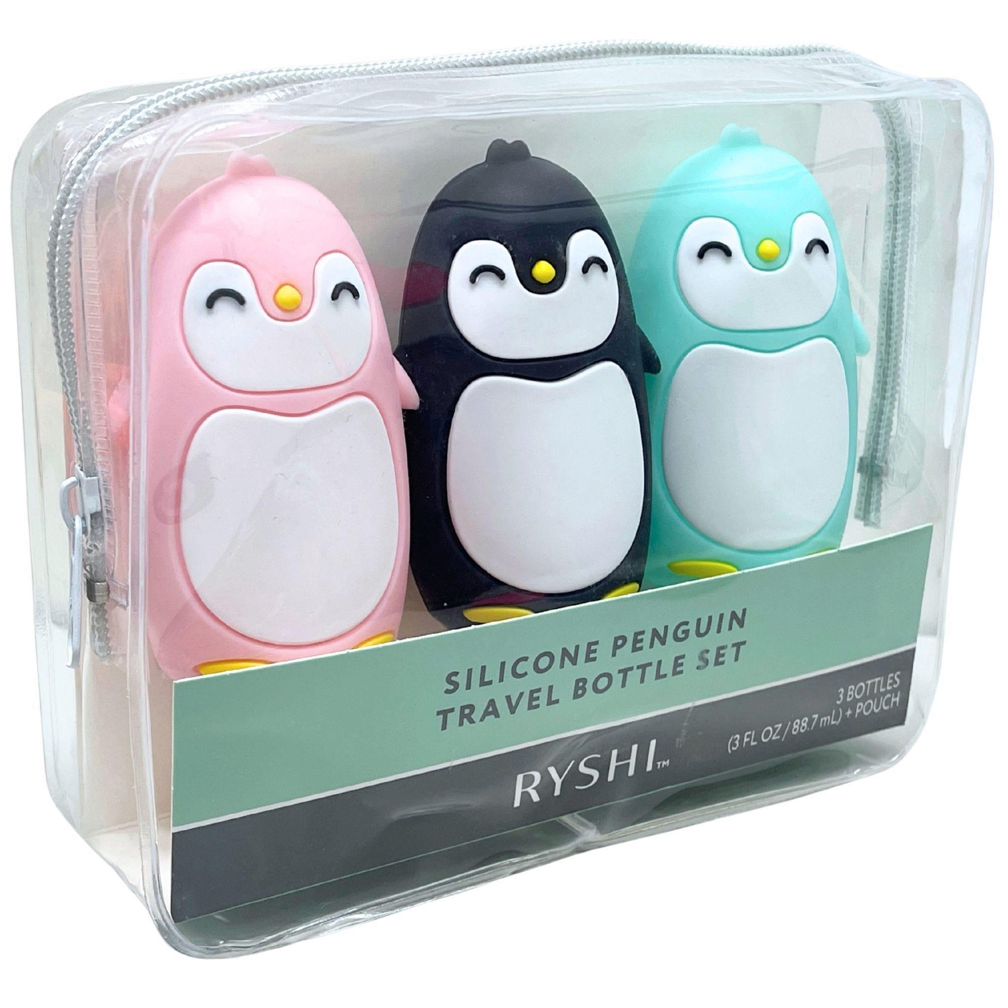 Ryishi Silicone 3oz Penguin Travel Bottle Set image