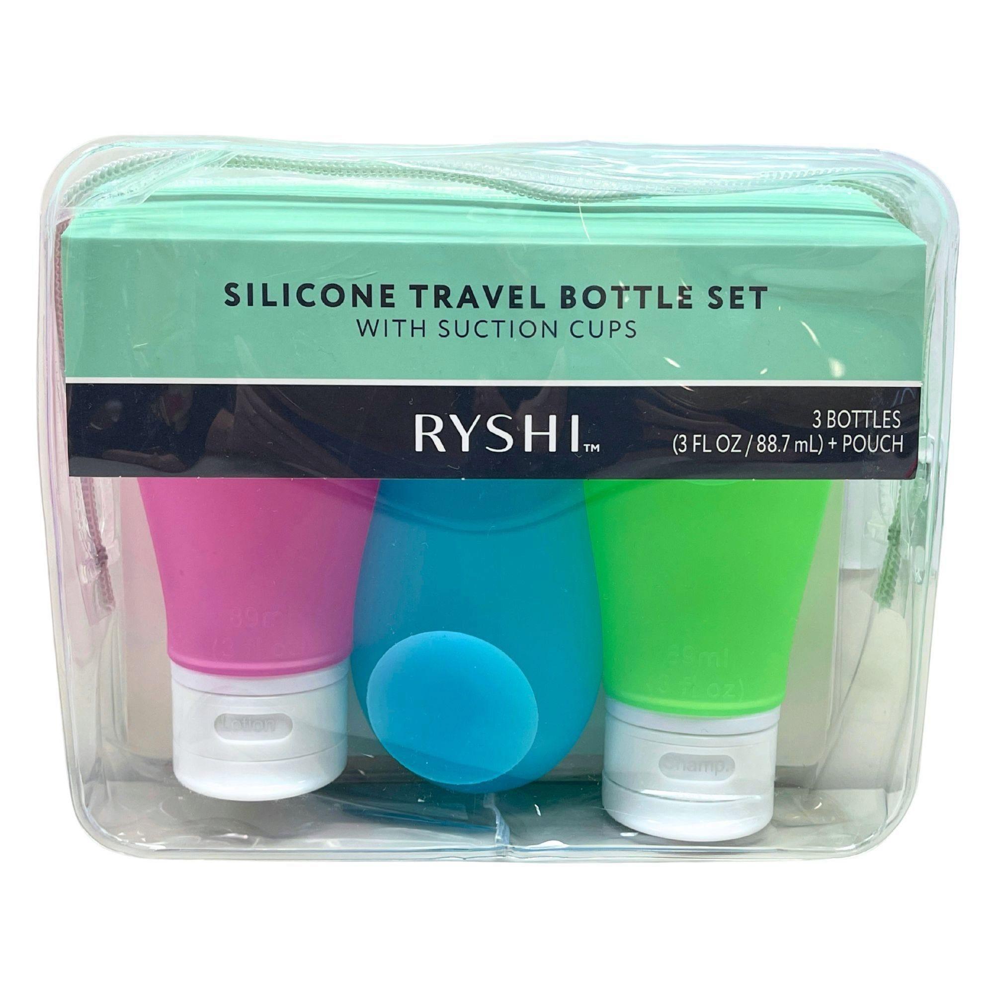 Ryishi Silicone 3oz Travel Bottle Set with Suction Cups image