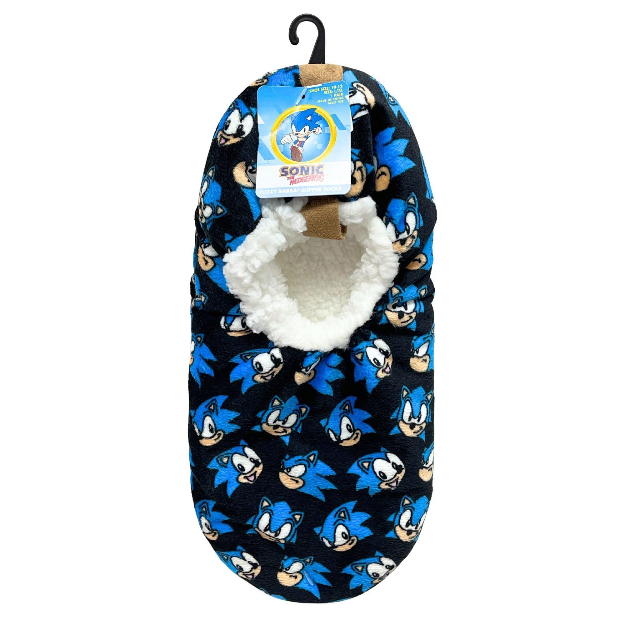 Fuzzy Babba 1 Pack Men's Slippers Sonic Classic License in Assorted Sizes image