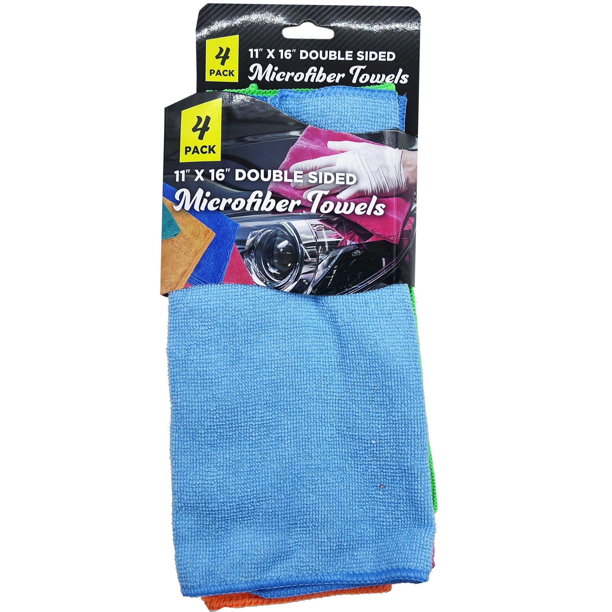 4 Pack Double Sided Microfiber Towels image