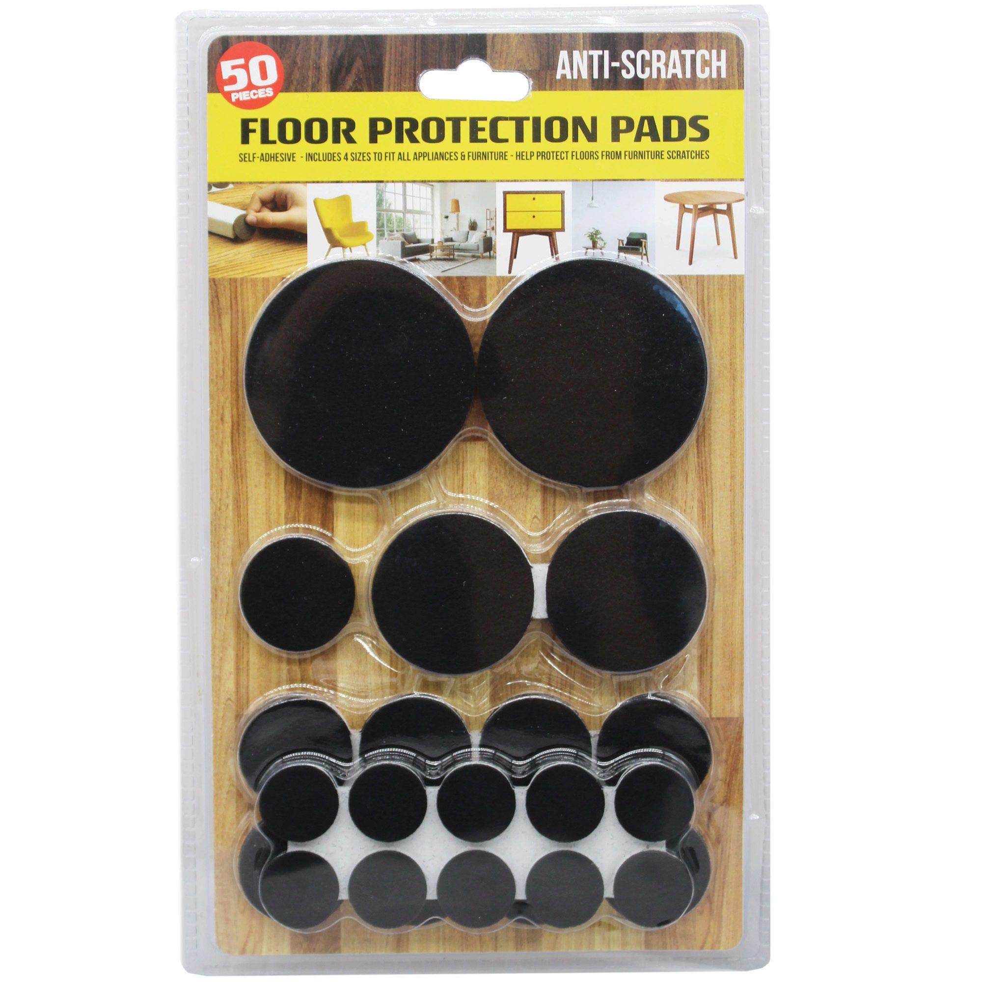 50 Pack Assorted Size Adhesive Felt Furniture Sliders image
