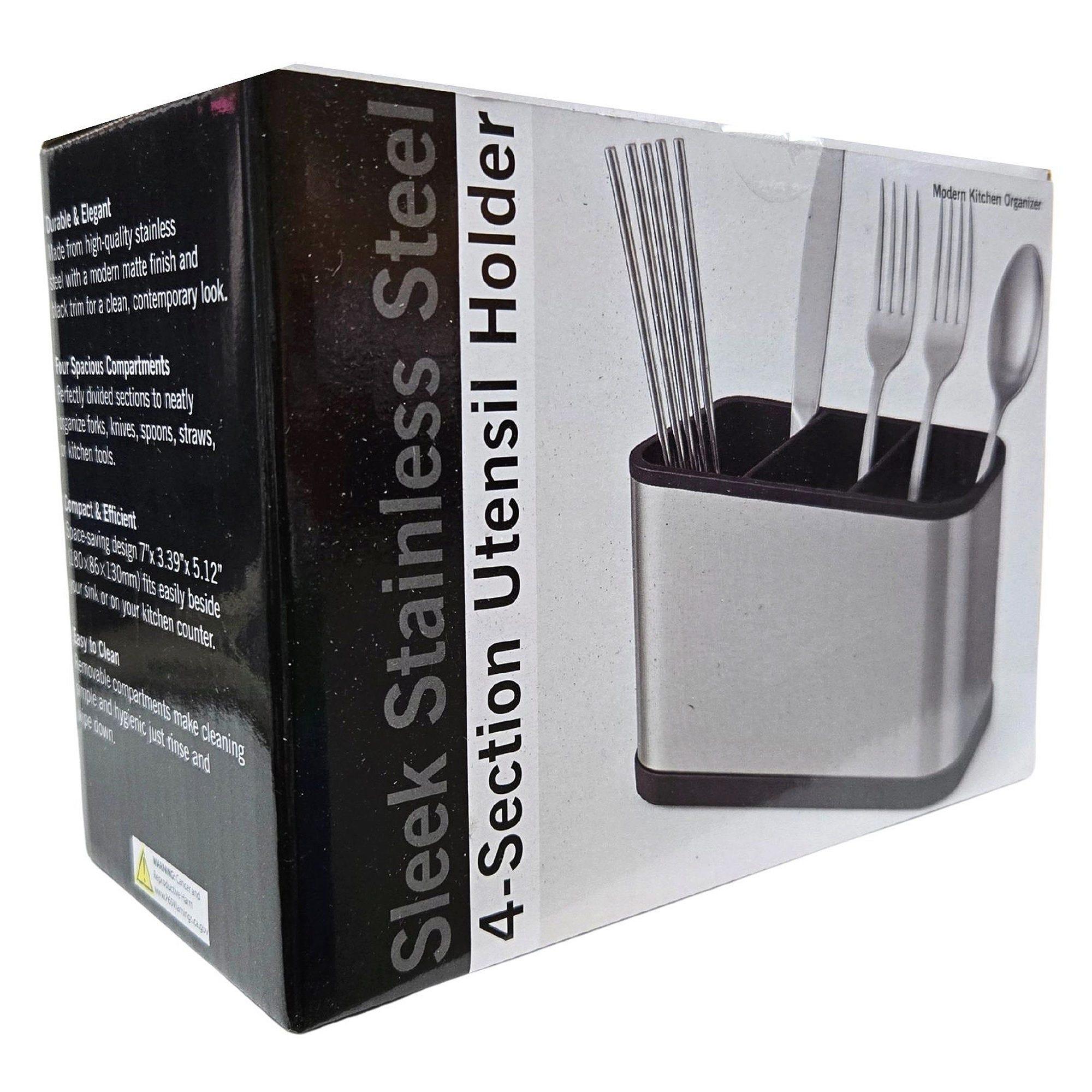 Stainless Steel Cutlery Drainer Holder image