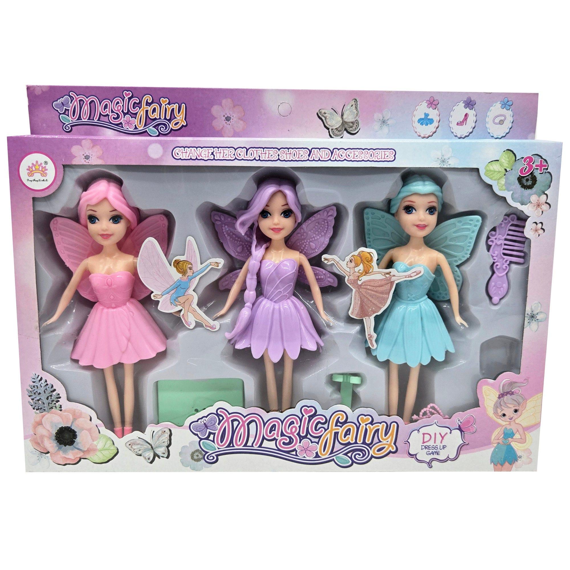 3 Pack Fairy Dolls with Accessories image