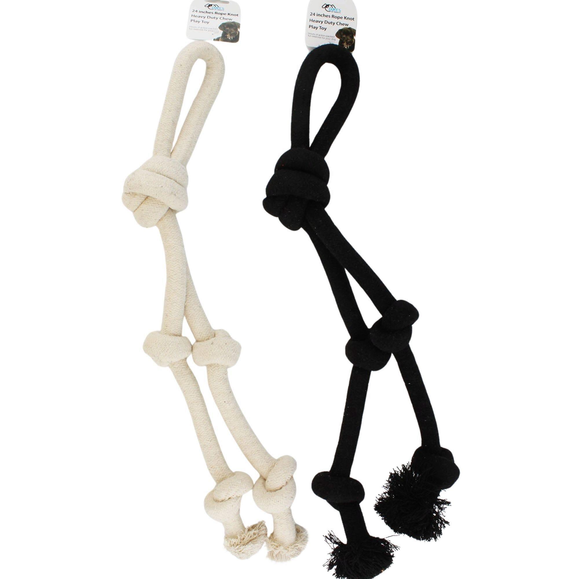 Rope  Knot Heavy Duty Chew Play Toy in Assorted Colors image