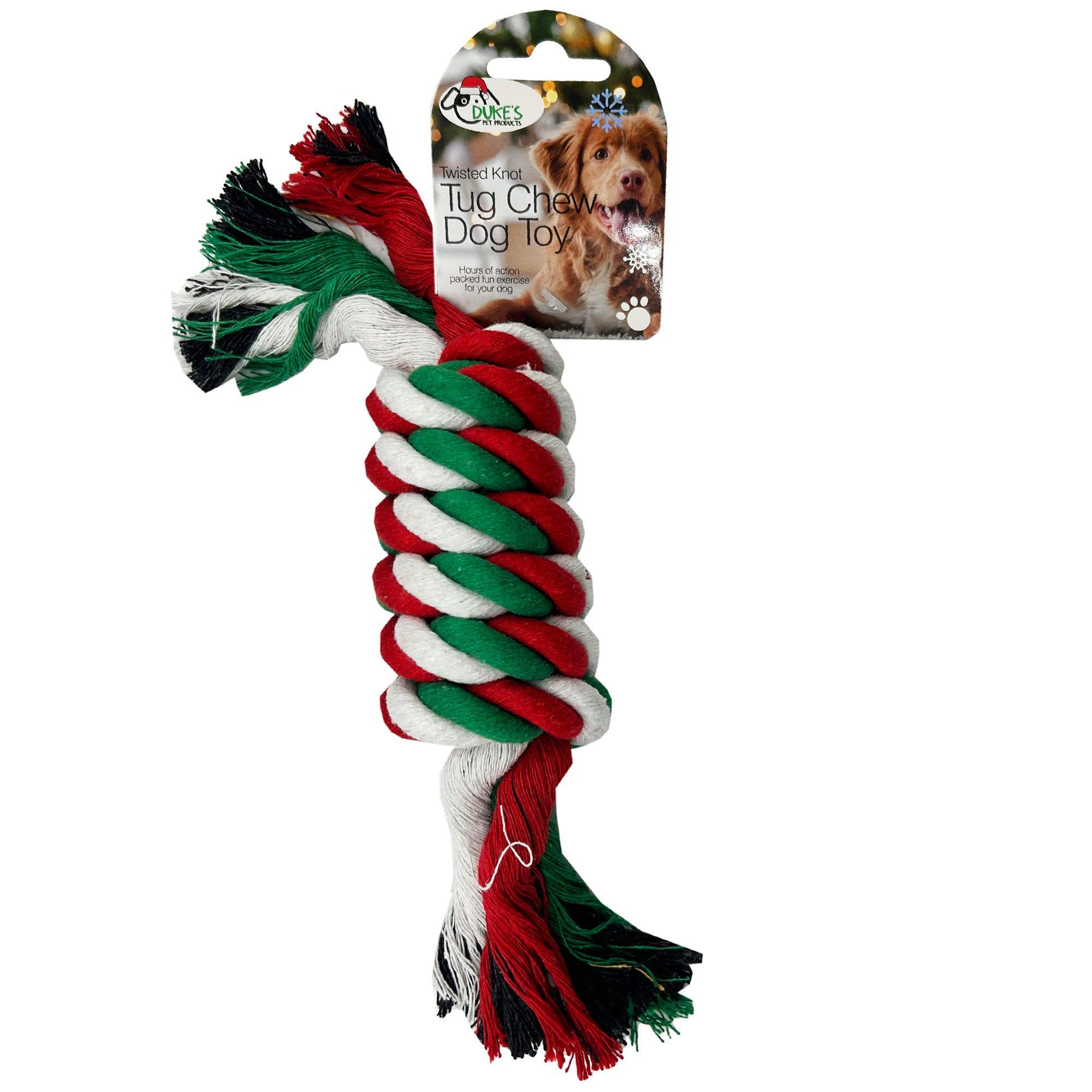 10" Twisted Knot Tug Chew Dog Pet Toy image