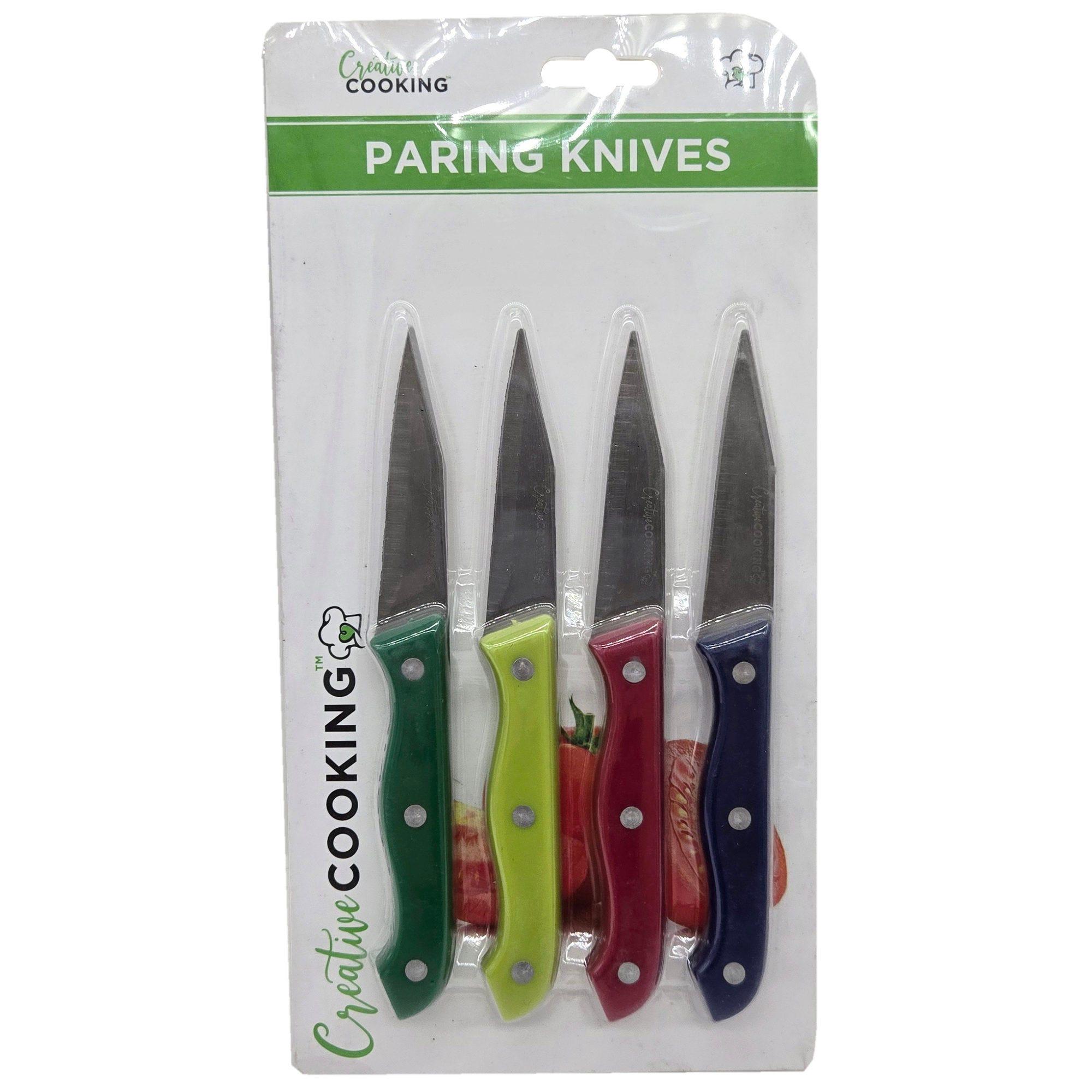 4 Piece Multicolor Paring Knives Set image