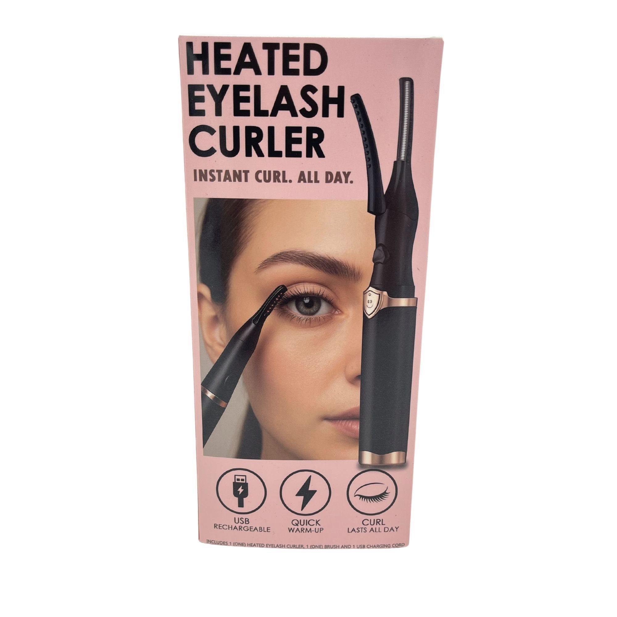 Electric Heated Eyelash Curler Cosmetic Set in Assorted Colors image