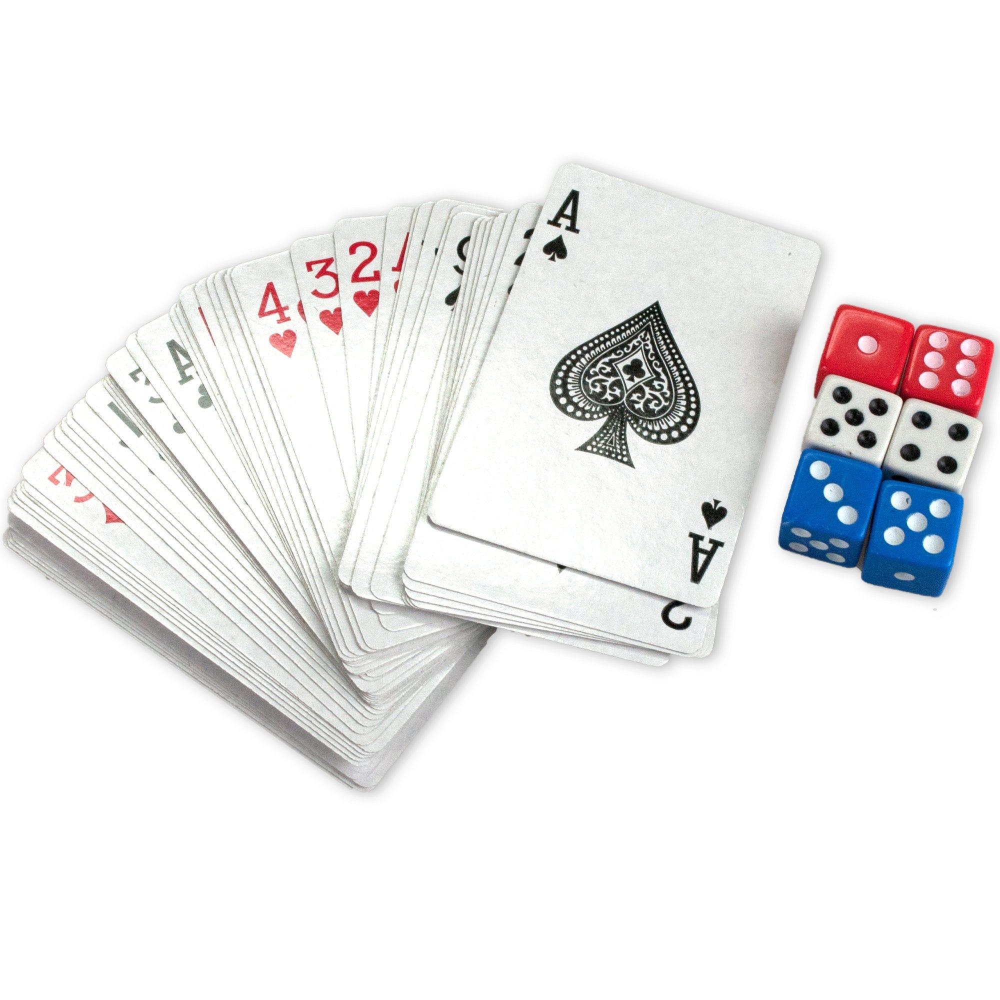 Casino Style Playing Cards with Dice image