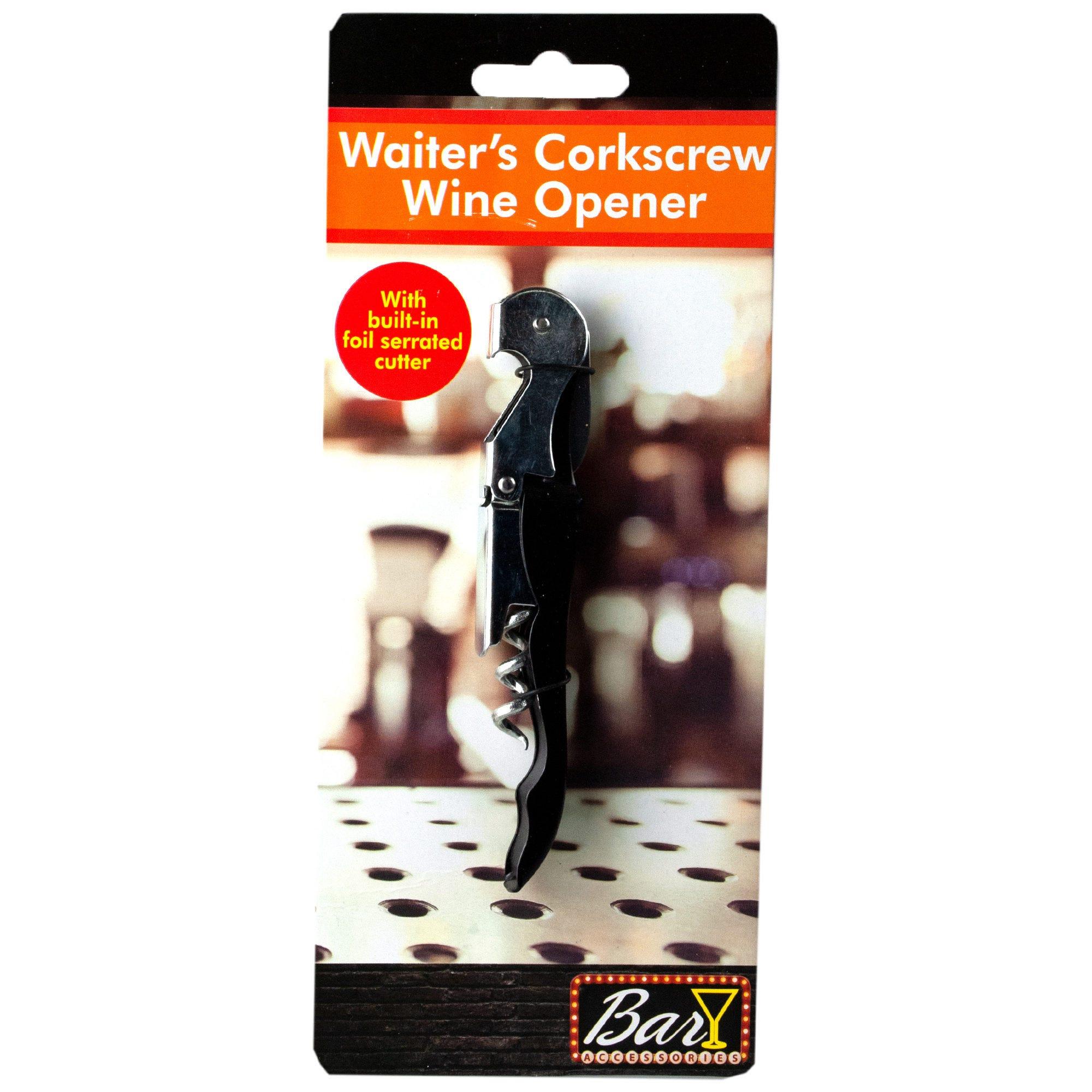 Waiter's Corkscrew Wine Opener image