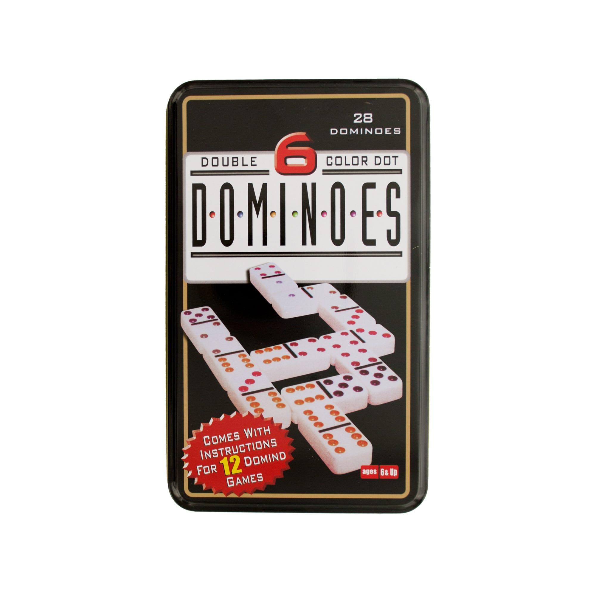 Double 6 Color Dot Dominoes Game Set image