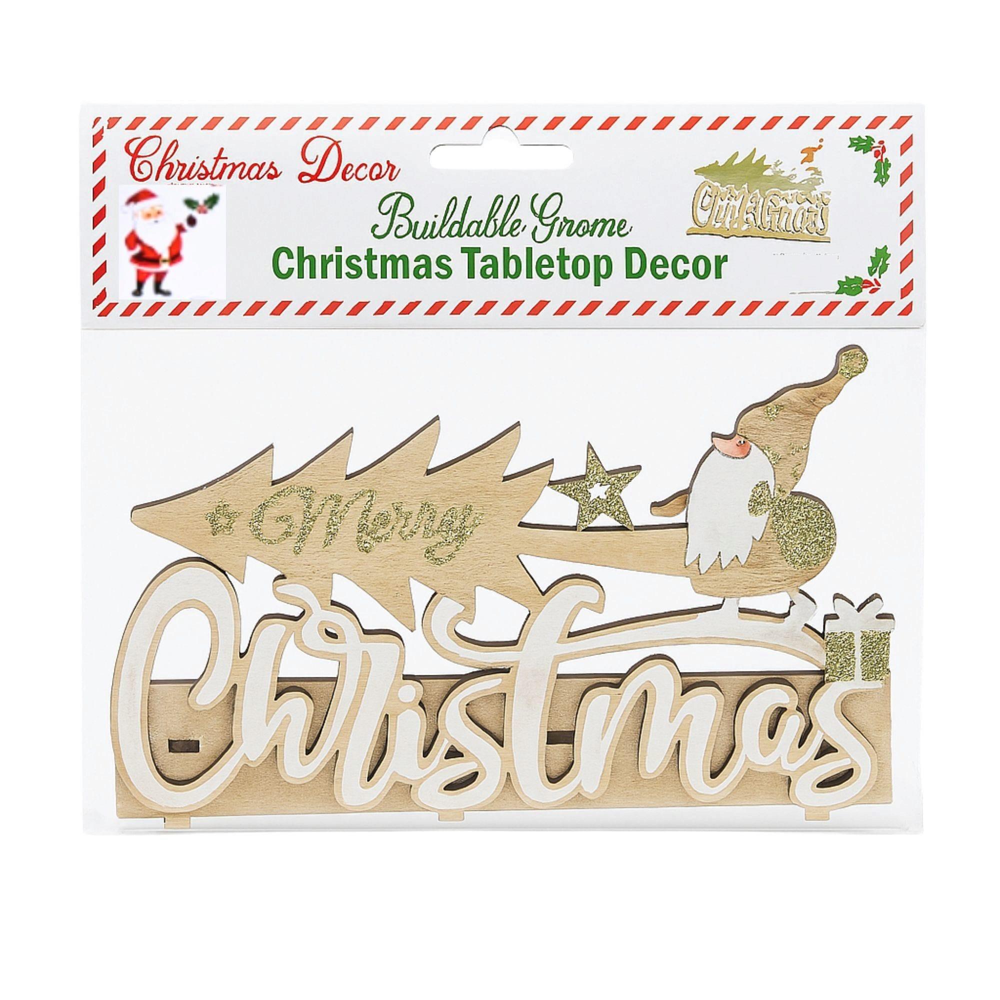 Wood Gnome Christmas Tabletop  Decor image