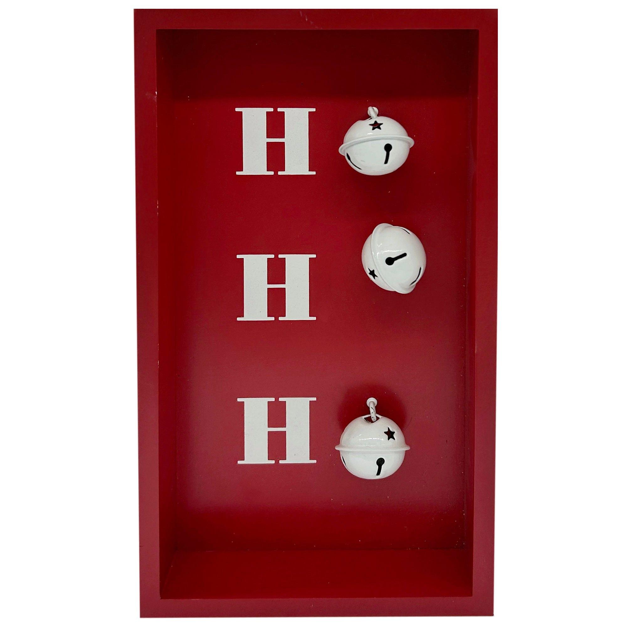 10" Jingle Bell Ho Ho Ho Tabletop Sign image