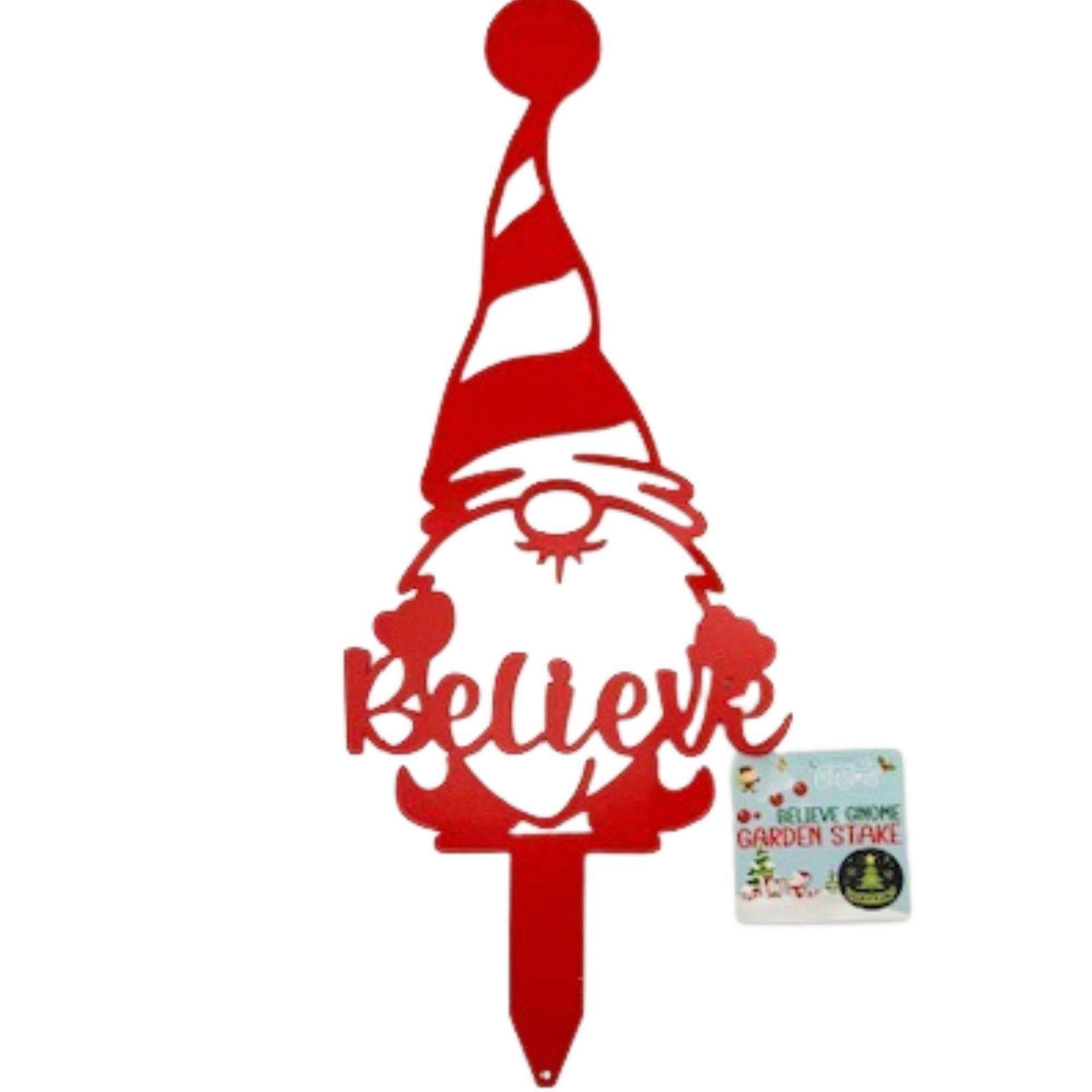 Believe Gnome Glow in the Dark Yard Stake image