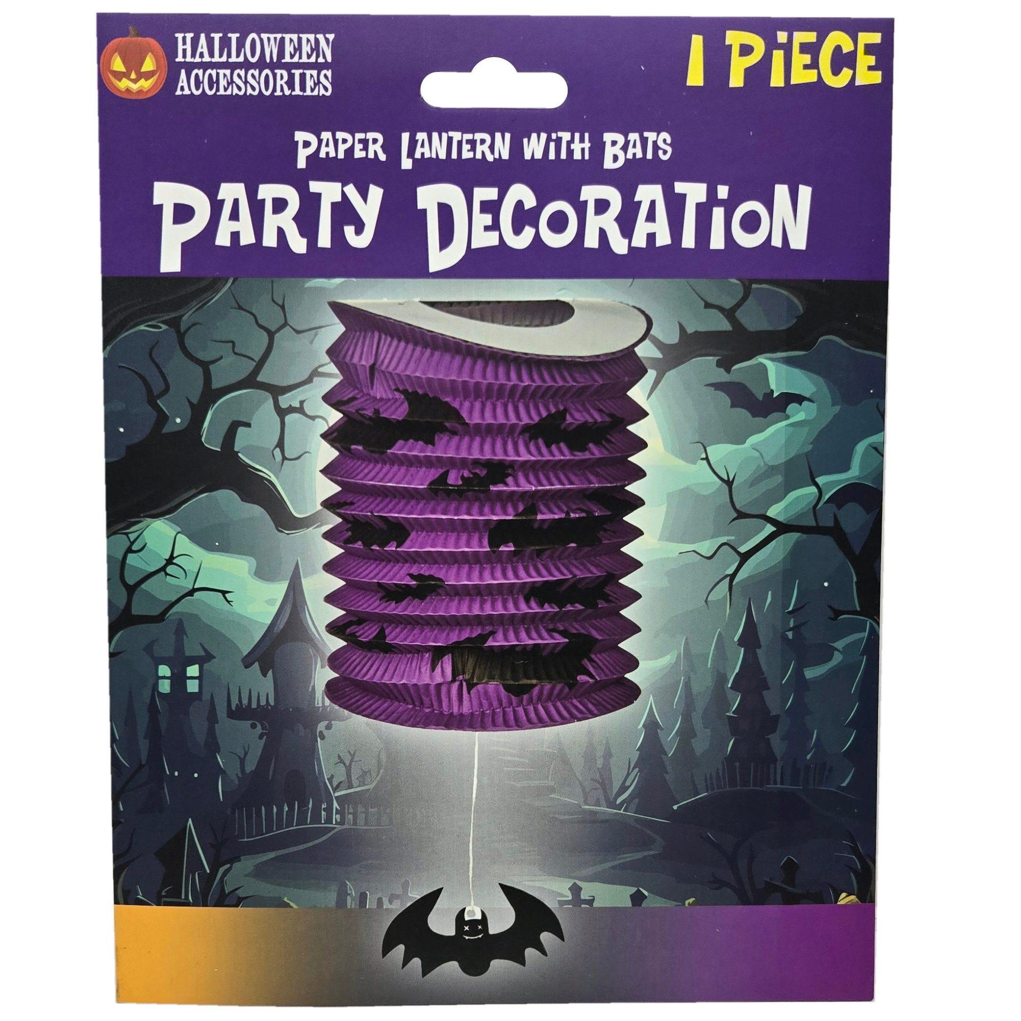 Bats Paper Lantern Lamp Halloween Hanging Party Decoration image