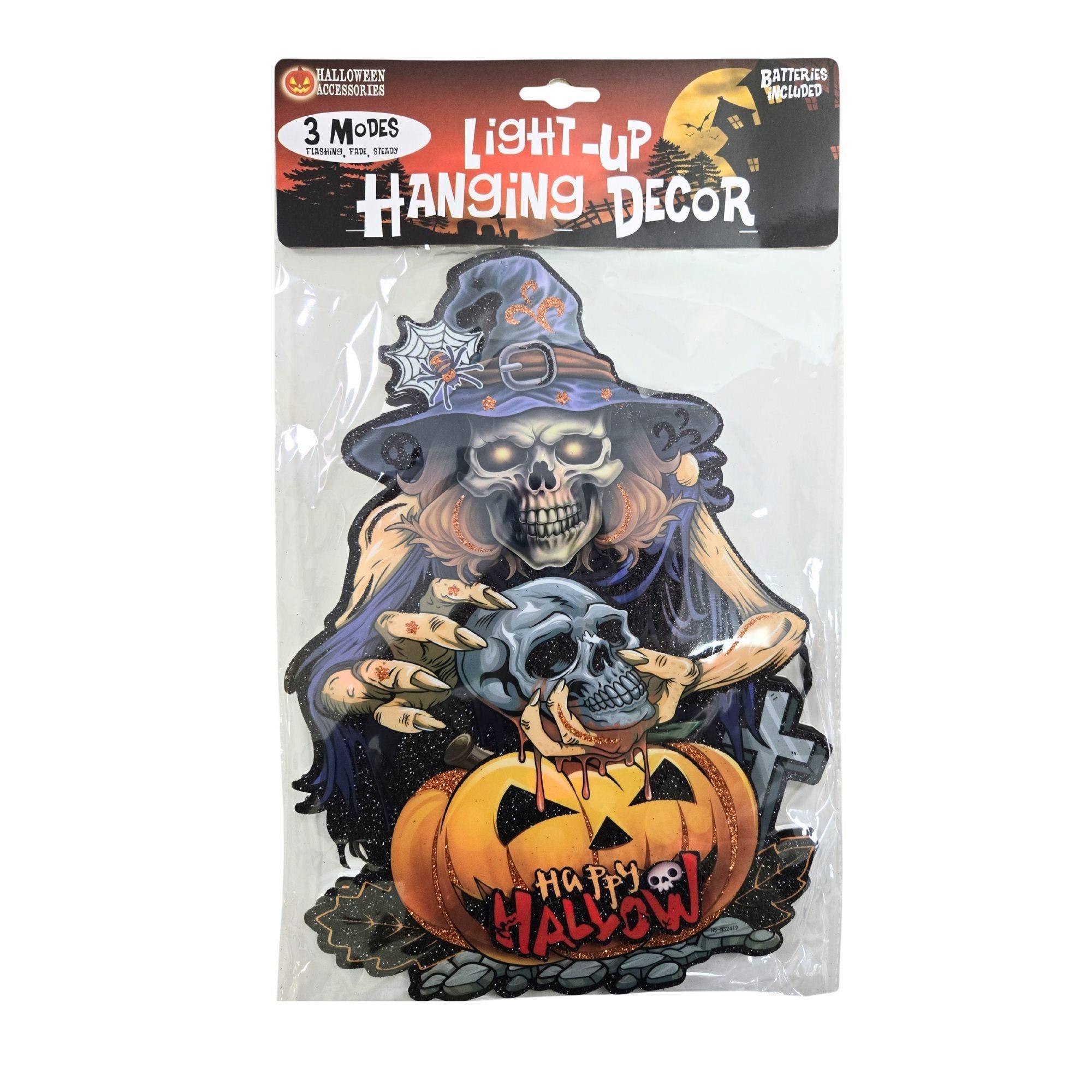 Spooky Feliz Halloween LED Light-Up Core Board Hanging Decor image