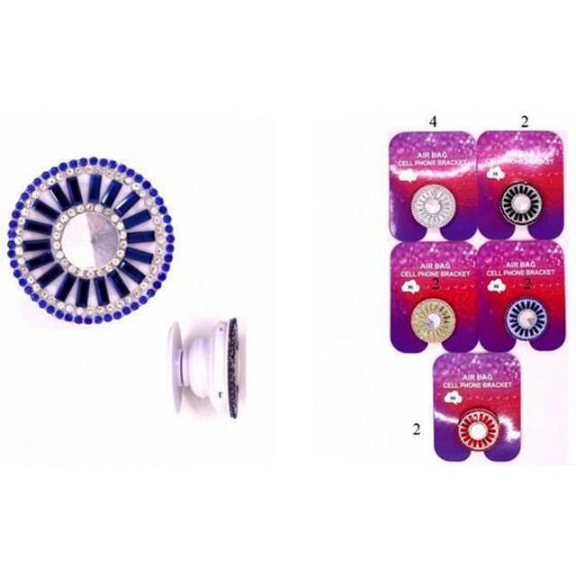 Wholesale Collapsible Phone/Tablet Grip and Stand - Sun Rhinestone image