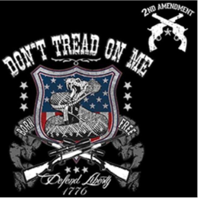 "Don't Tread On Me" USA Snake Badge Heat Transfers image