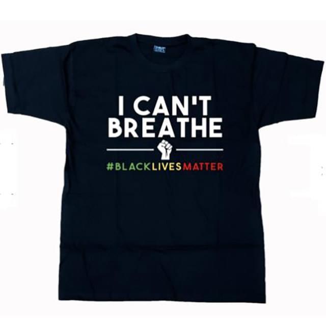 Wholesale Black color Tshirt I can't Breathe image