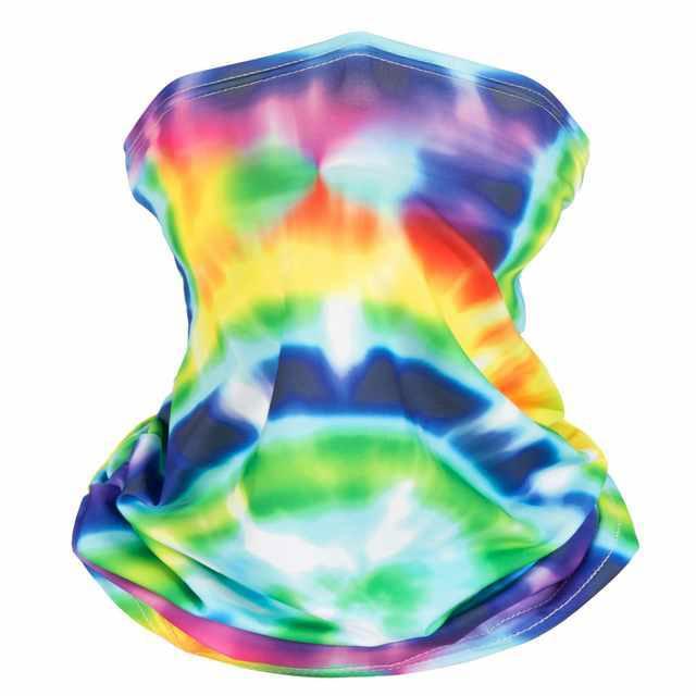 Tie Dye Scarf Neck Cover Face Masks image