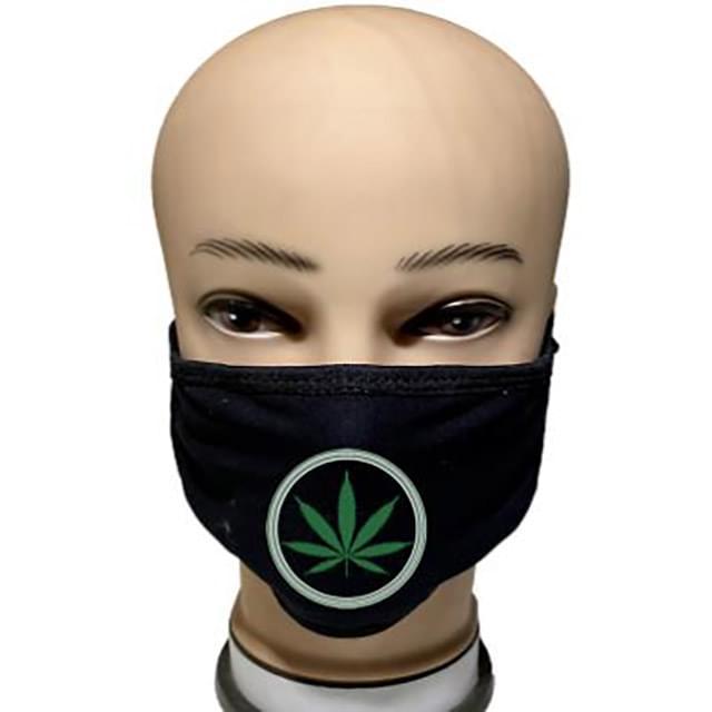 Marijuana Leaf Face Mask image
