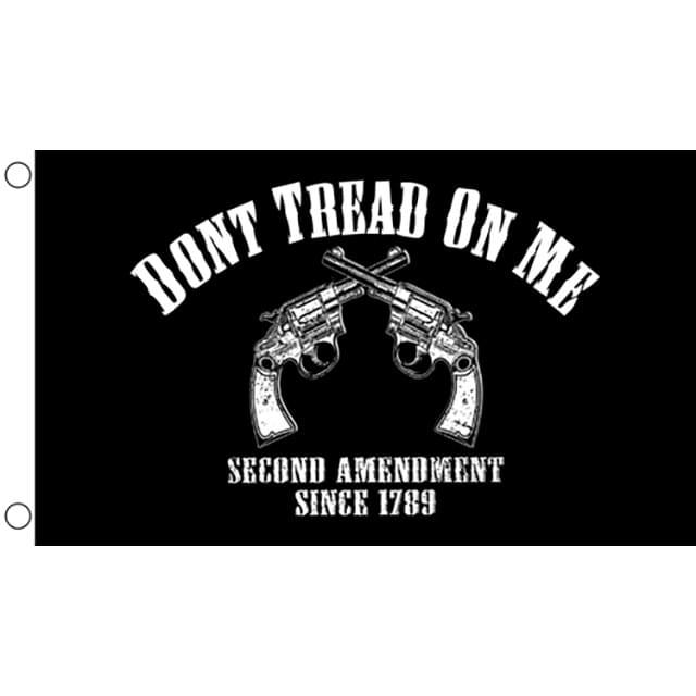 "Don't Tread On Me" Dual Revolvers Flags - 3' x 5' image