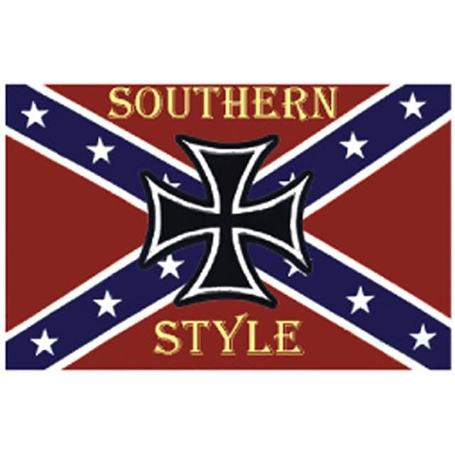"Southern Style" Rebel Flags - 3' x 5' image