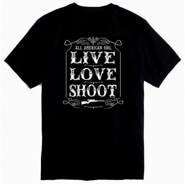 "Live Love Shoot" T-Shirts - Black M/L/XL image