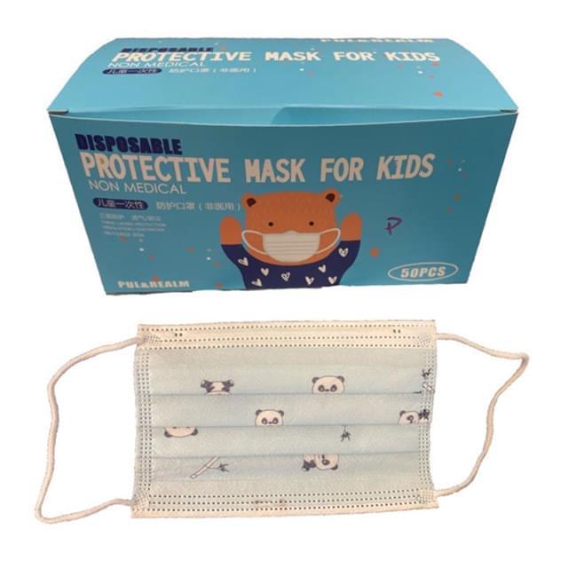 PPE 50 Pcs Per Box 3-Layer Disposable Kids' Face Masks image