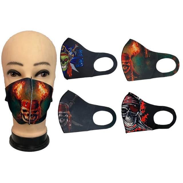 Pirate Skull Cloth Masks - Assorted Styles image