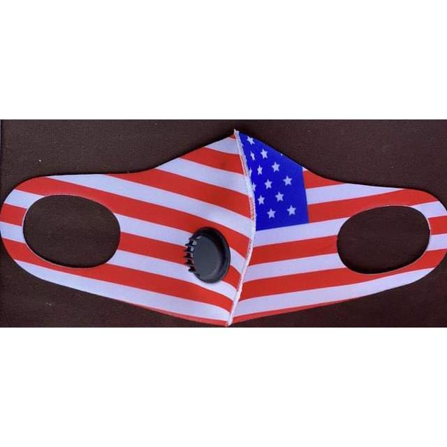 USA Flag Face Masks With Valve image