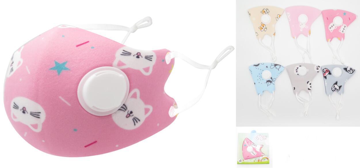 Cats And Dogs Graphic Kid's Cloth Masks - Assorted Colors image