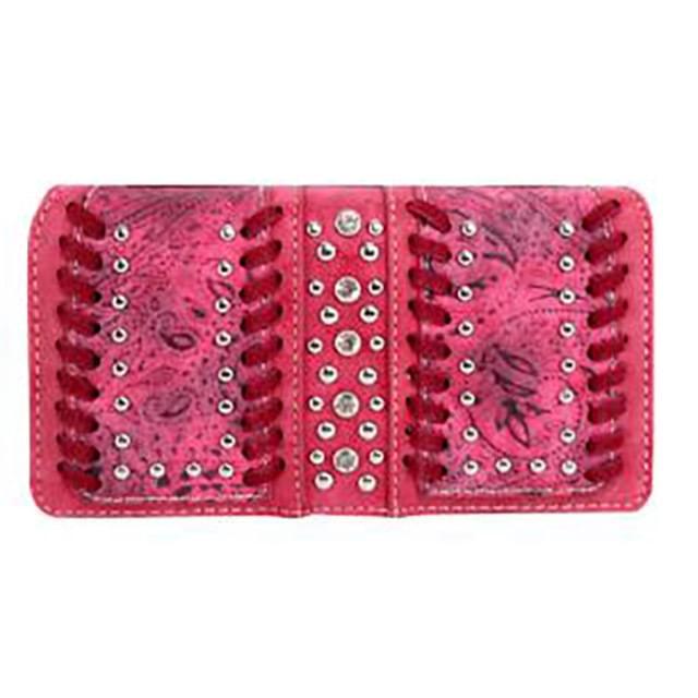 Montana West Tooled Collection Wallet - Red image
