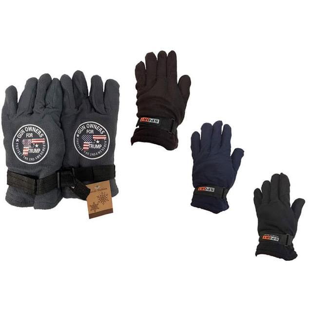 "Gun Owners For Trump" Fleece Winter Gloves - Assorted image