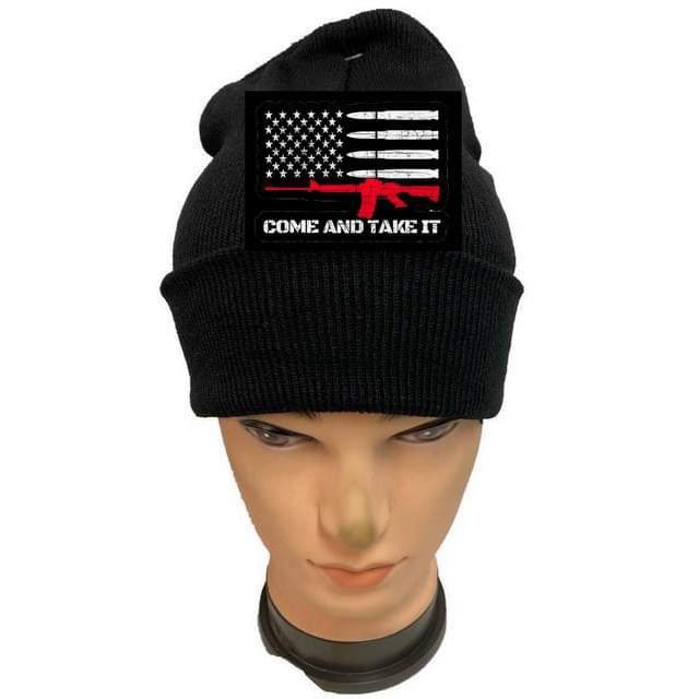 "Come And Take It" Patriotic Winter Beanies - Black image
