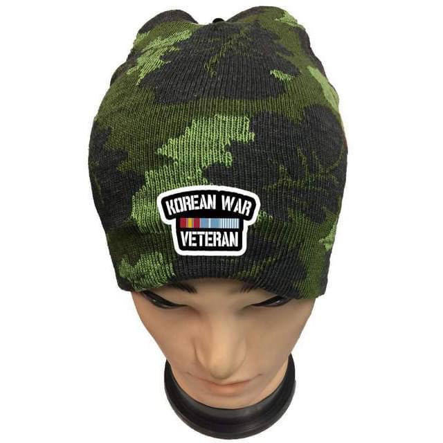 Korean War Veteran Camo Winter Beanies - Camo image