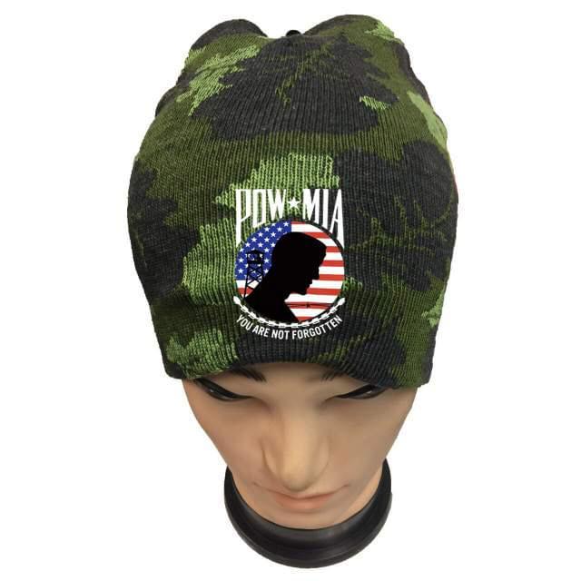 POW MIA Winter Beanies - Camo image