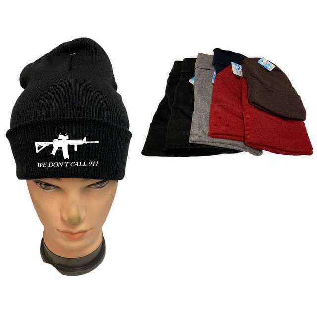 "We Don't Call 911" Winter Beanies - Assorted Colors image