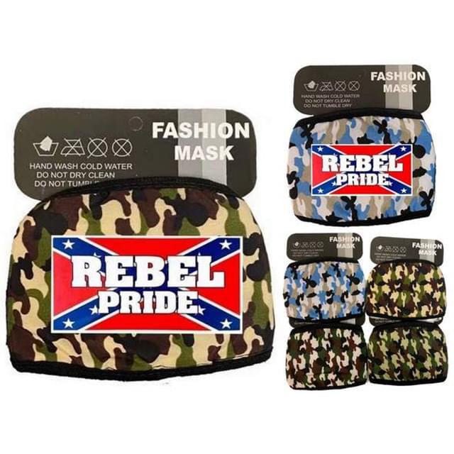 Rebel Pride Camo Face Masks image